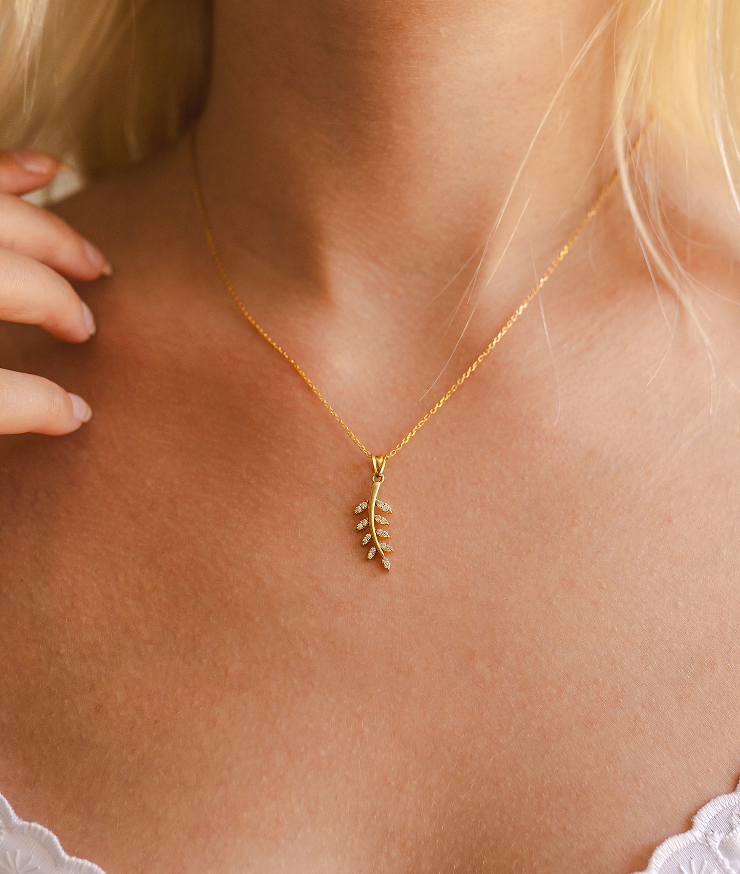 Olive Branch Necklace