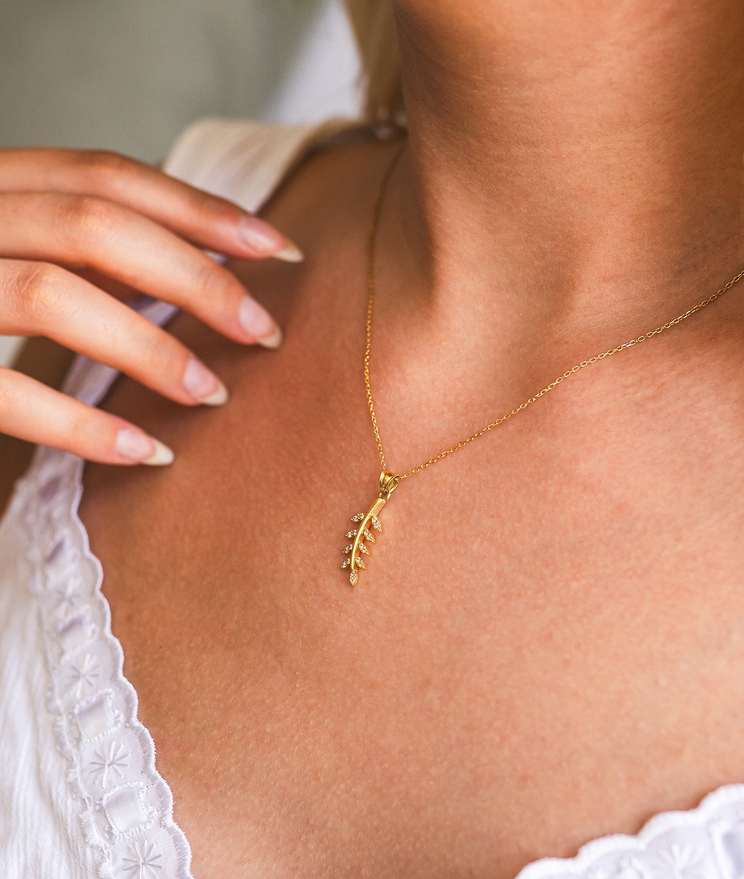 Olive Branch Necklace