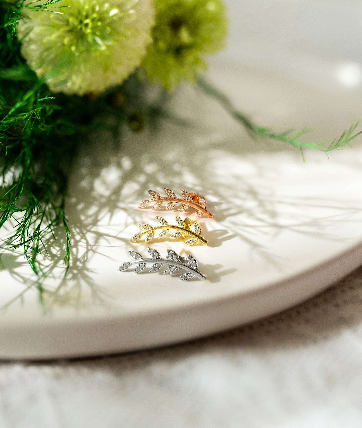 Olive Branch Earrings