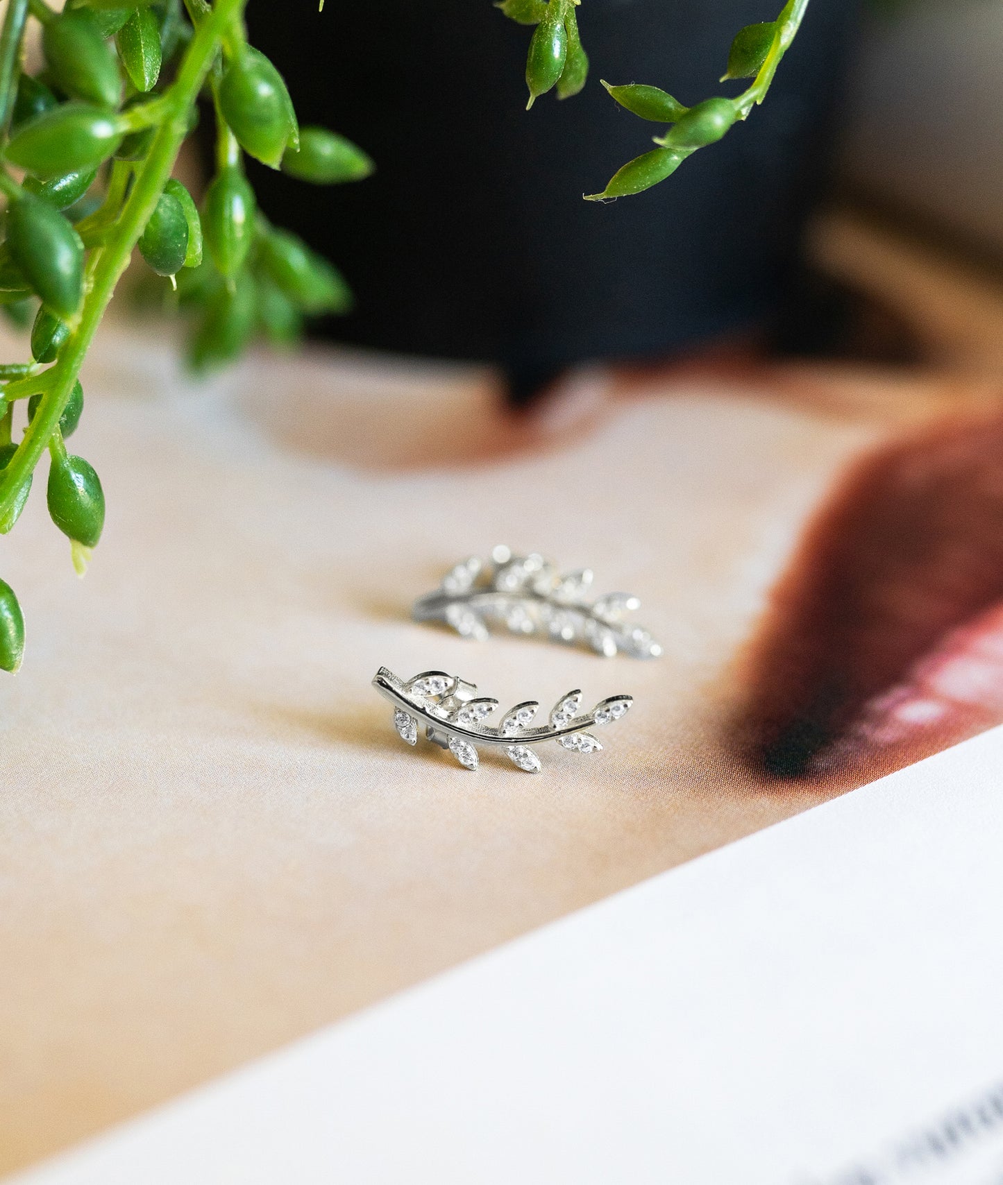 Olive Branch Earrings