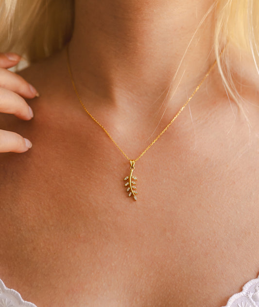 Olive Branch Necklace
