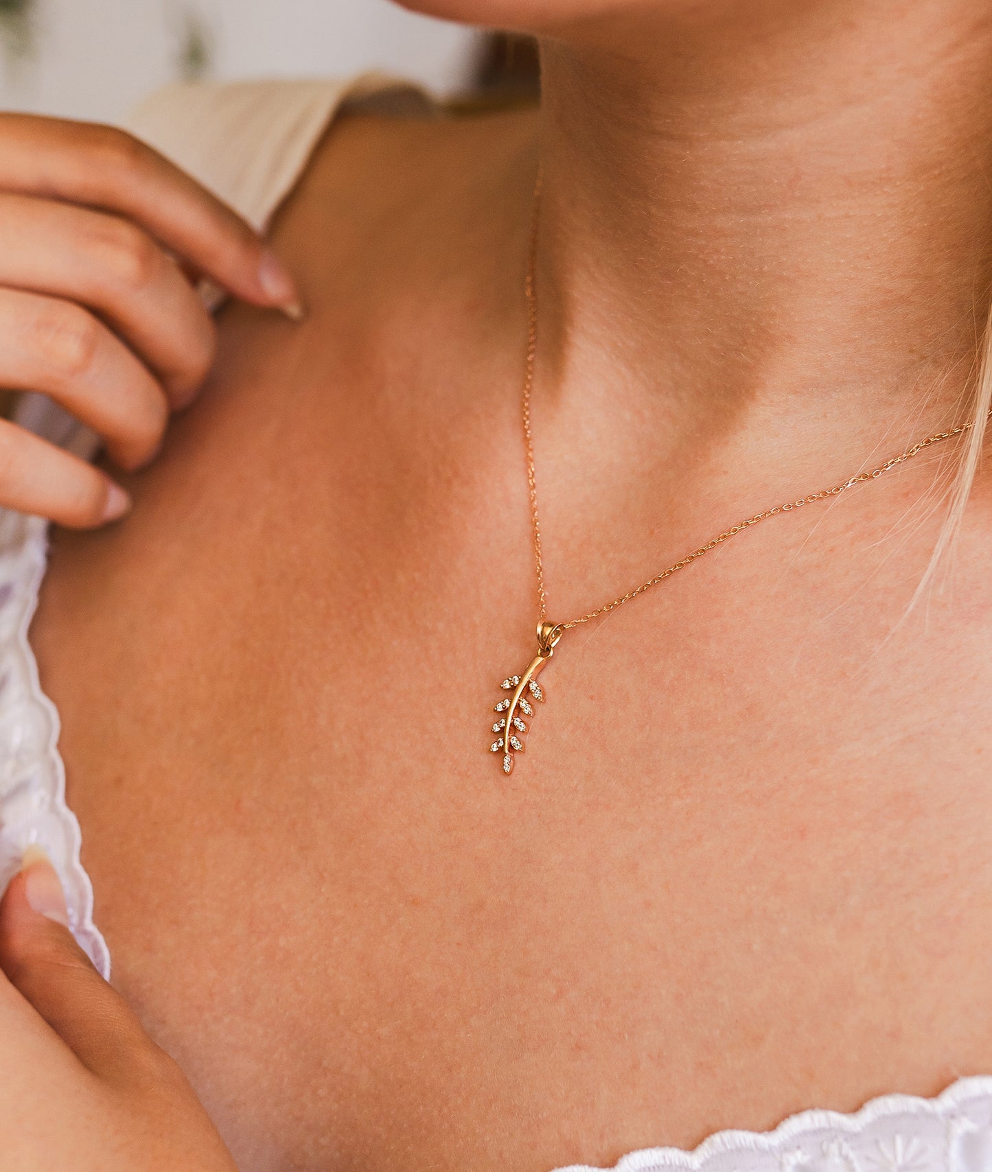 Olive Branch Necklace