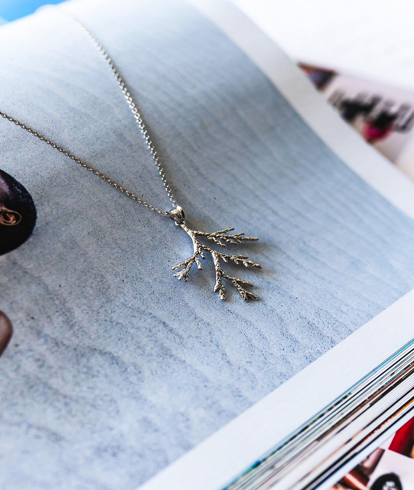 Coral Leaf Necklace