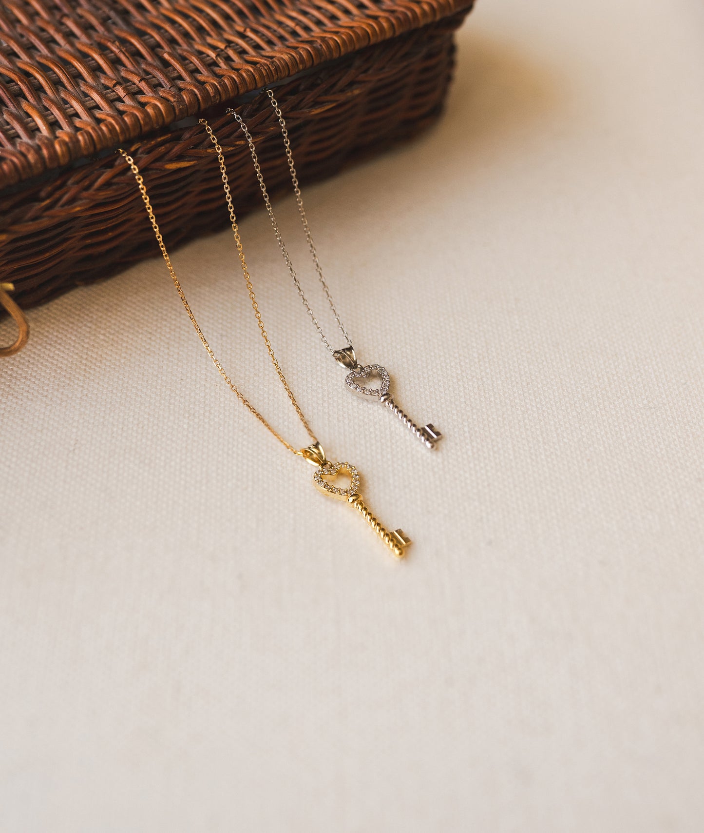 Heart Key Necklace