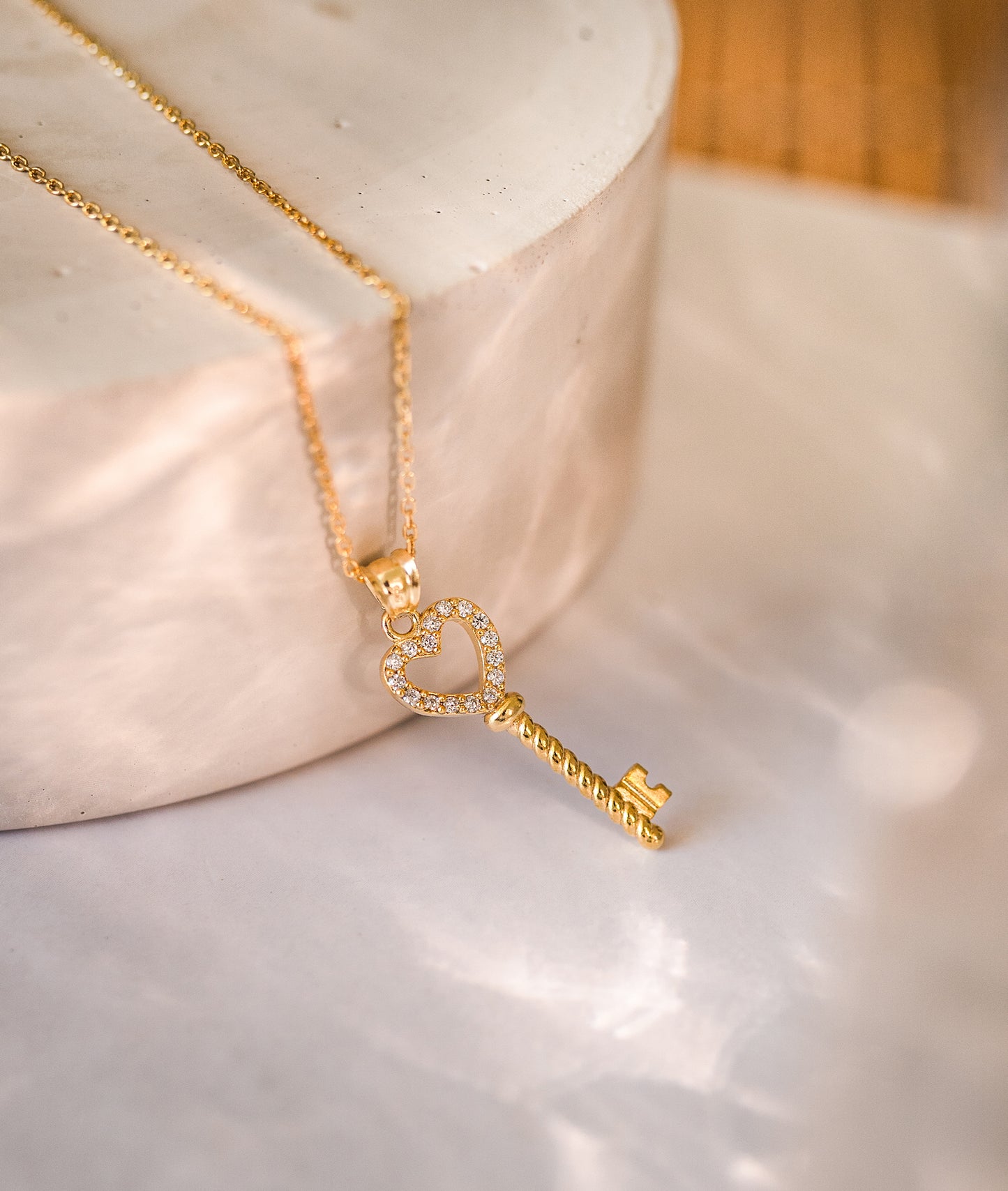Heart Key Necklace