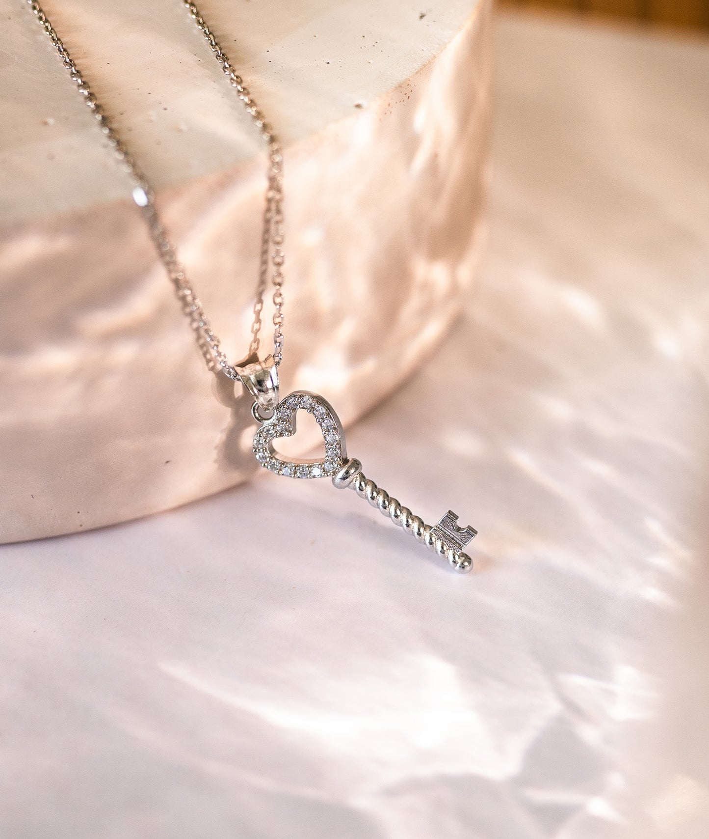 Heart Key Necklace