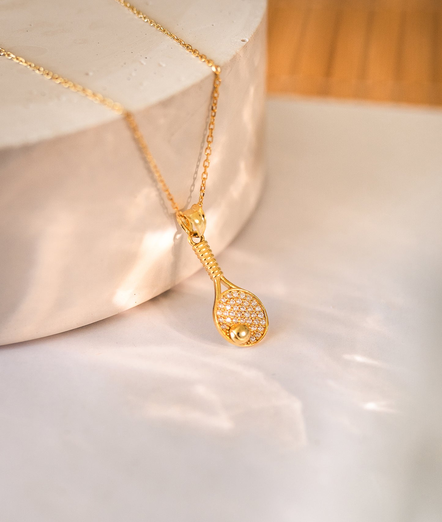 Tennis Racket Necklace