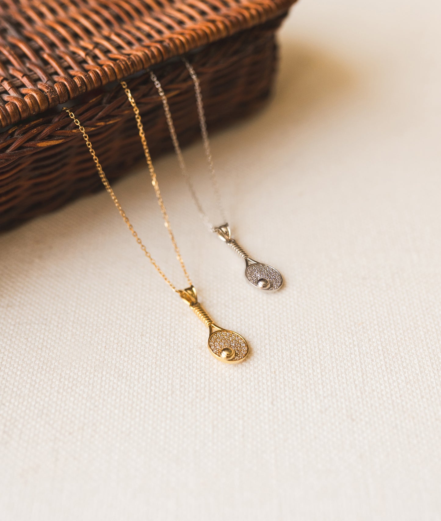 Tennis Racket Necklace