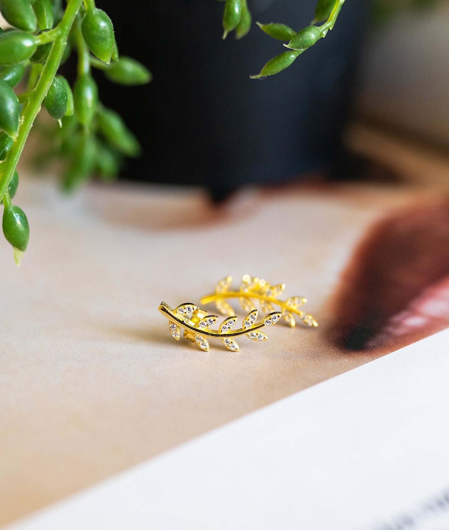 Olive Branch Earrings
