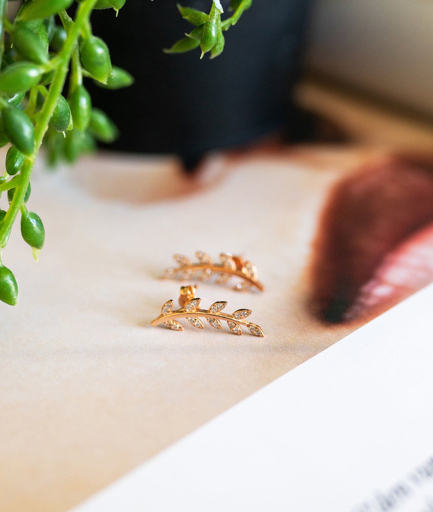 Olive Branch Earrings